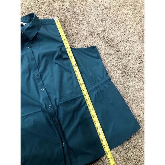 Athleta Levitate Poplin Tank Women's Size 3X Teal - Picture 14 of 15